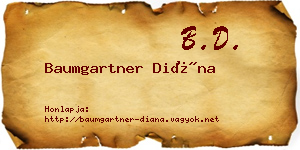 Baumgartner Diána névjegykártya